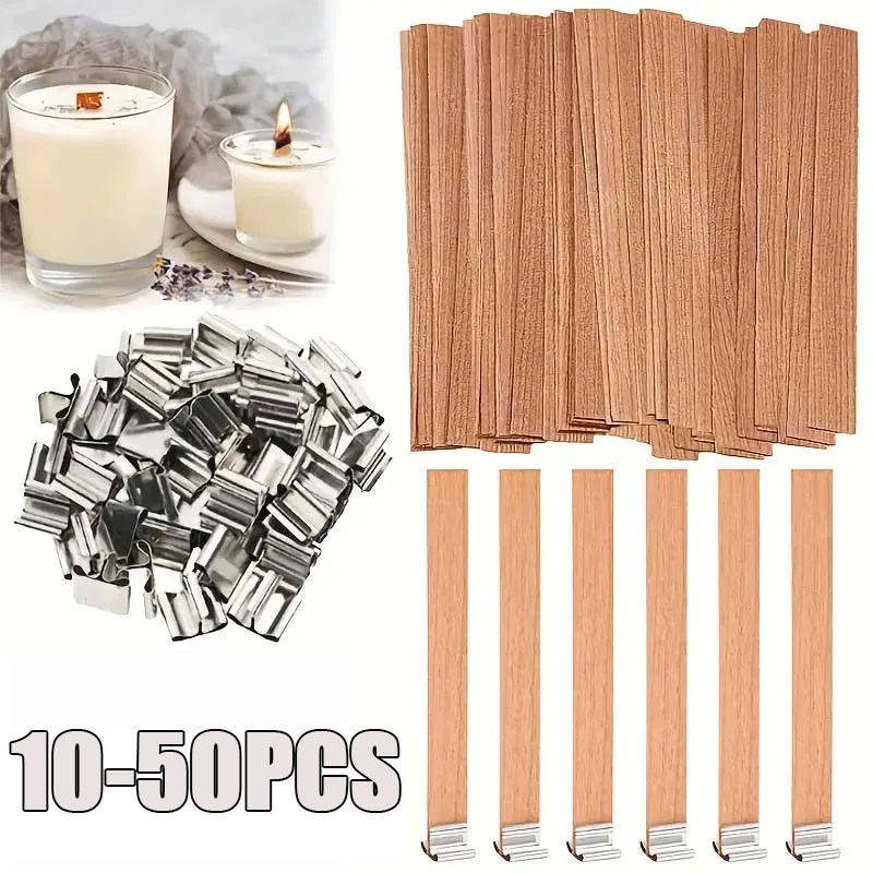 Wood Wick Crackle - Mechas de madera para velas con