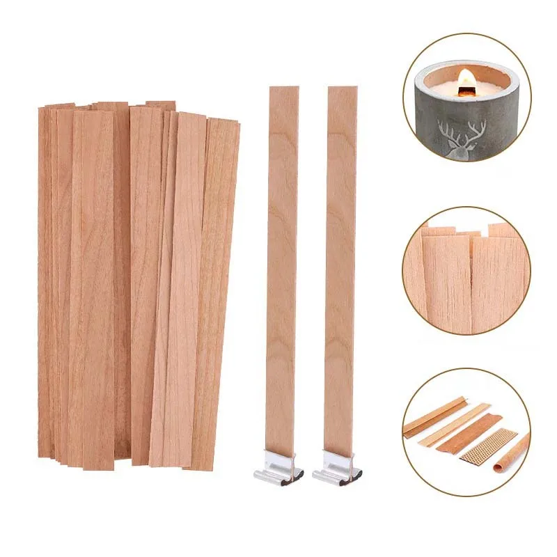Wood Wick Crackle - 1-5 Bolsas de Mechas de Madera