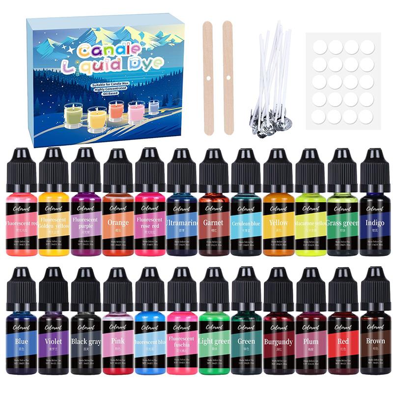 Candle Making Instructions - Juego de pigmentos de tinte de