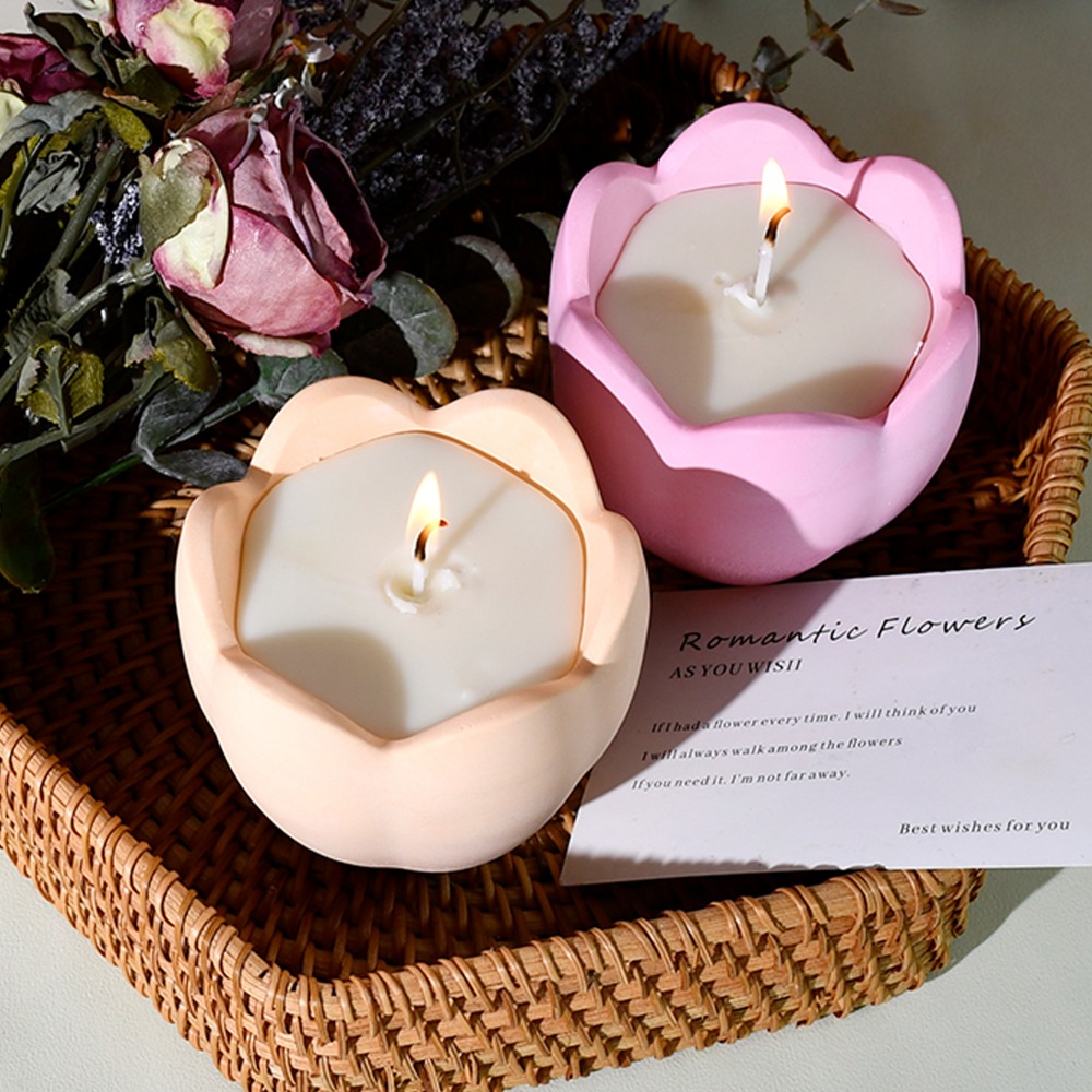 Portavelas de tulipán, moldes  - Candle Making Party reseña y precio
