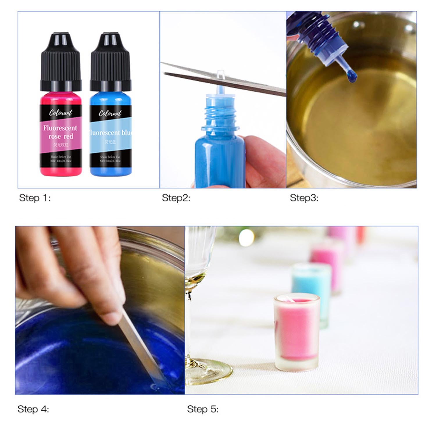 Kit de tintes para velas, jueg - Candle Making Instructions reseña y precio