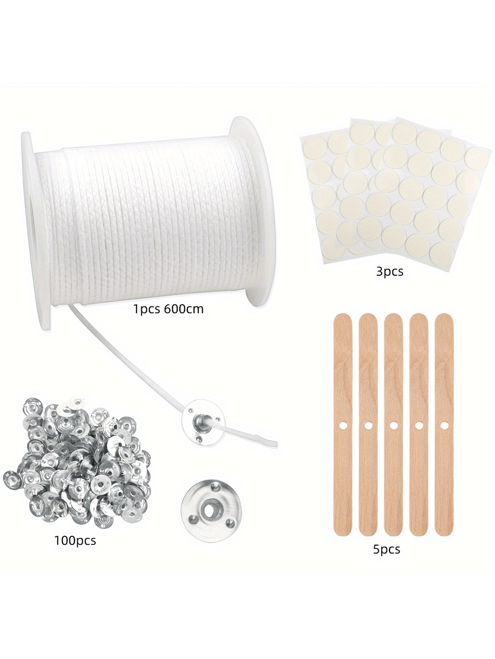 Mechas para Velas de 200 pies  - Candle Making Instructions reseña y precio