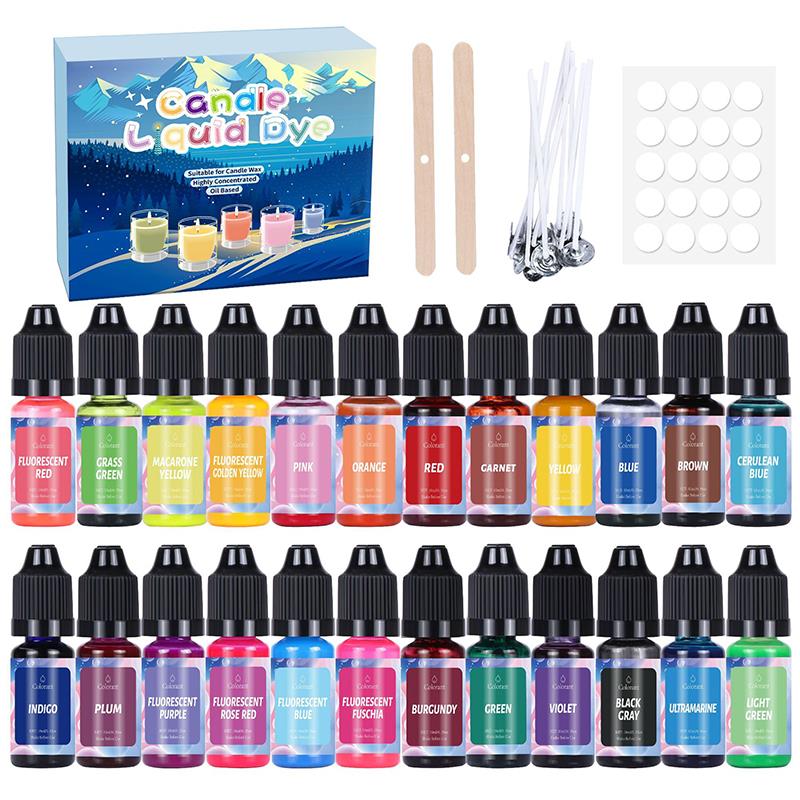 Juego de pigmentos de tinte de - Candle Making Instructions reseña y precio